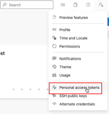 Gerar token de acesso pessoal.