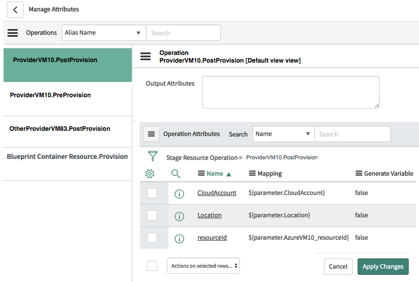 Post-provisioning attributes