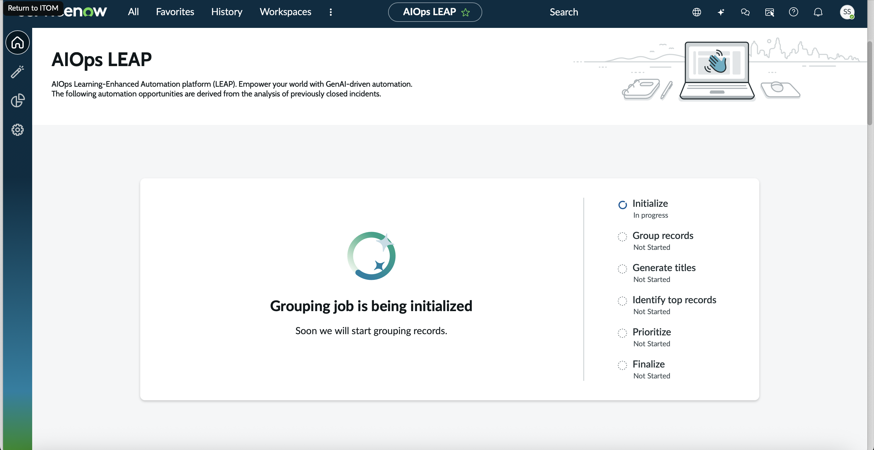 Page de destination avec données d’analyse