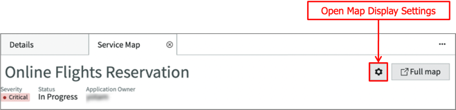 The Open Map Display Settings button