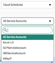 Cloud schedule filters