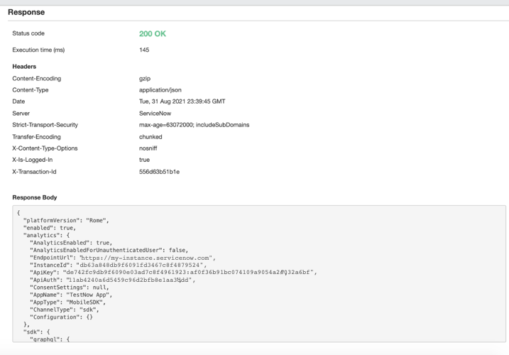 Paramètres du SDK Verigy
