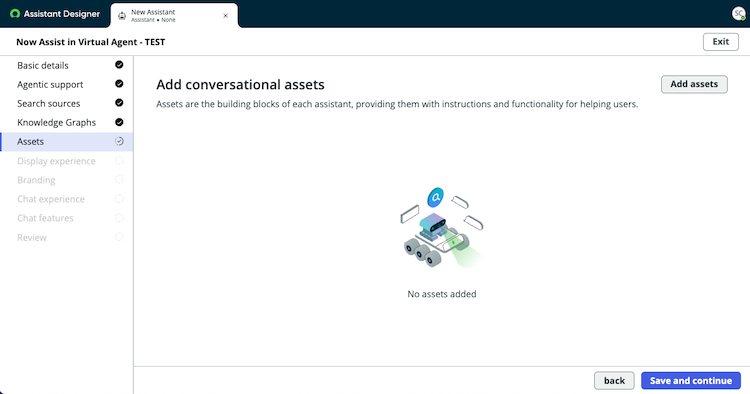 Add assets to an assistant.