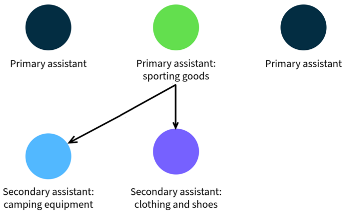 Diagram of primary and secondary assistants.