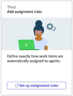 Set up assignment rules in the AWA home page