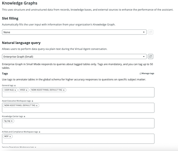 Fields to add workspace tags.