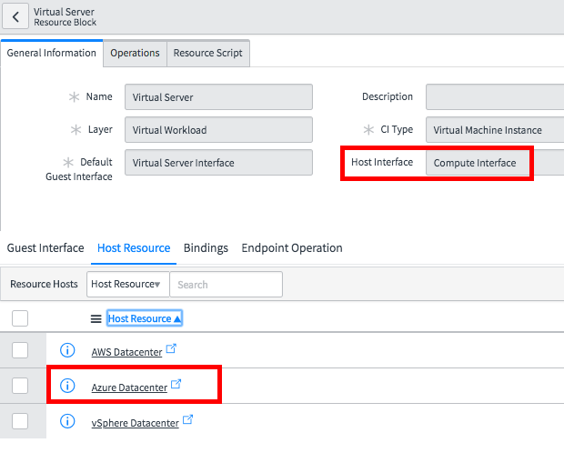 Bloco de recursos do Azure