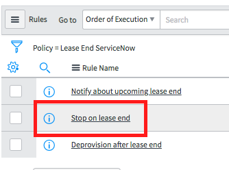 Parar na regra de término do leasing