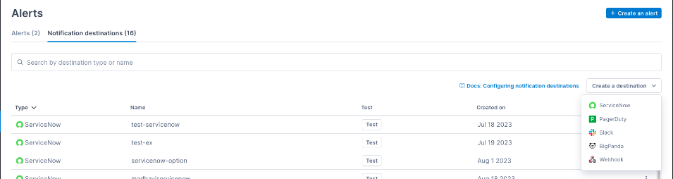 Escolher Webhook