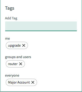 Marcadores com configurações de visibilidade