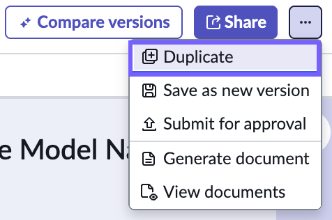 Options de modélisation