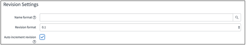 Configurações de revisão