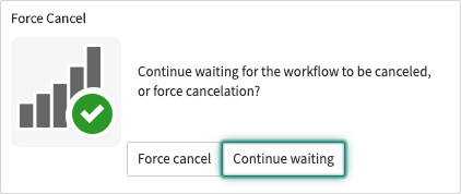 Forçar cancelamento