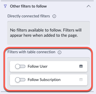 Schaltet für zwei Filter unter „Filter mit Tabellenverbindung“ um.