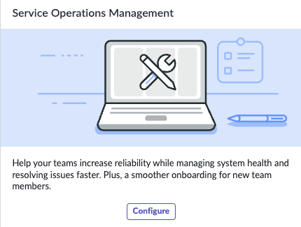Service Operations Management tile