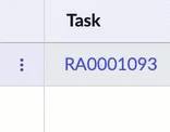 GIF mostrando como atribuir o trabalho não atribuído usando o menu de contexto de linha.