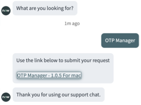 Submitting a software request.