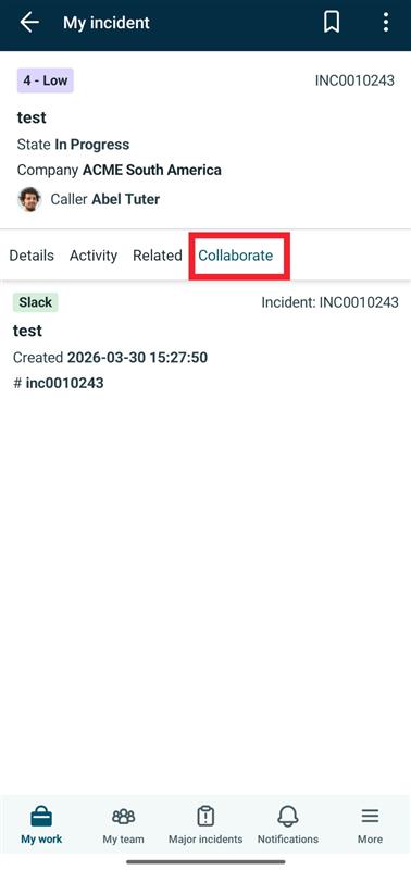 View active collaborations