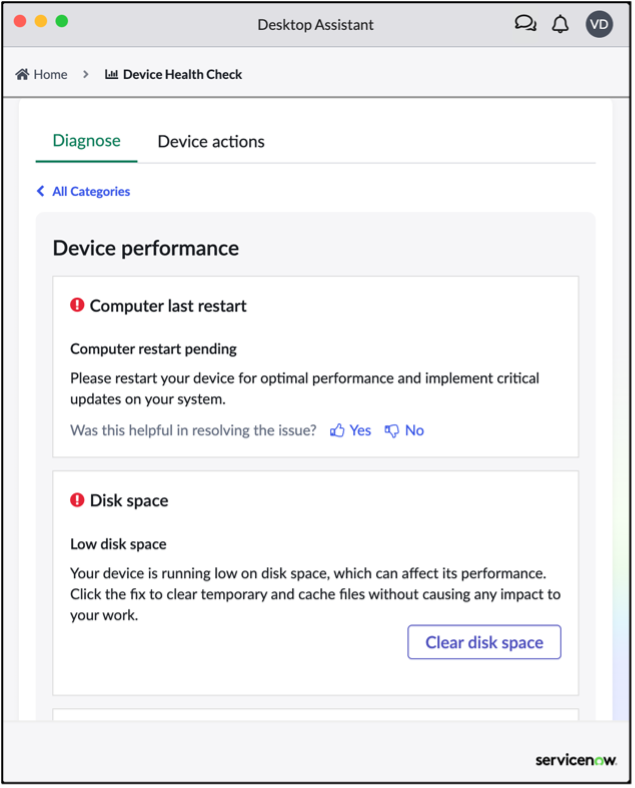 Issues and resolutions to improve device performance