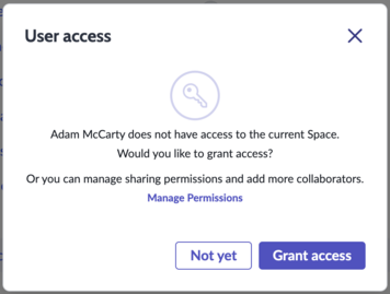 Grant access to task assignees.