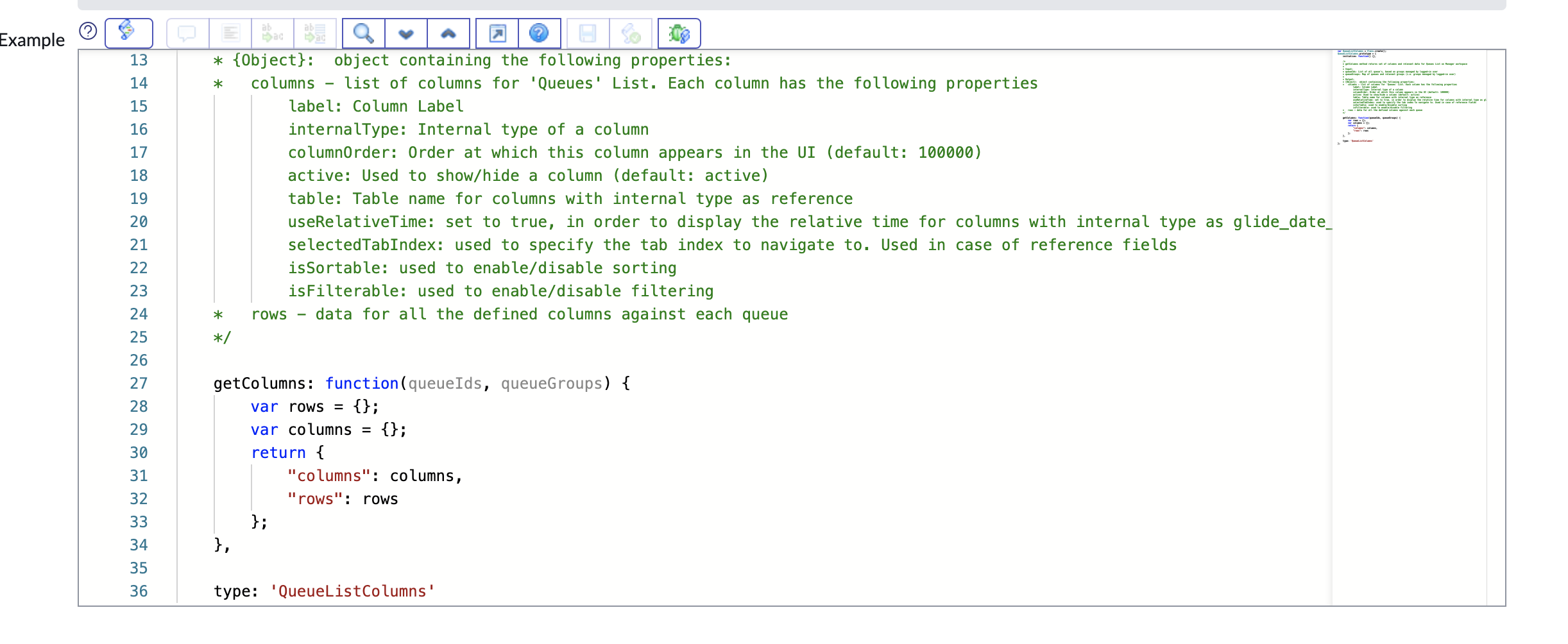 Point d’extension scripté pour configurer les colonnes de la liste Toutes les files d’attente.