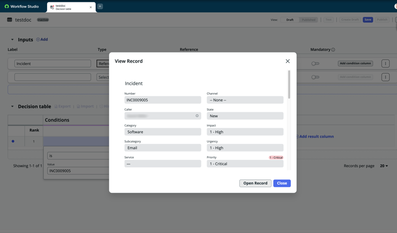 Enhanced reference record
