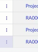 GIF mostrando como selecionar trabalho não atribuído usando o menu de contexto de linha.