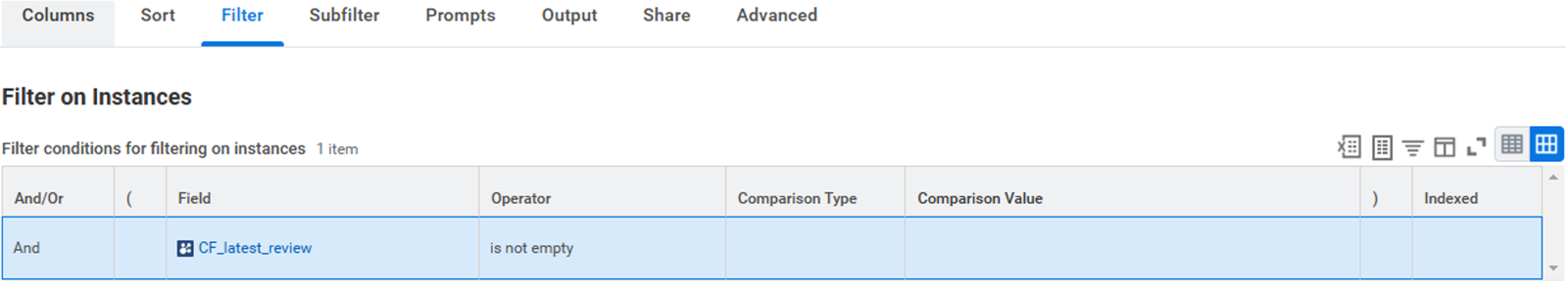 Workday report.
