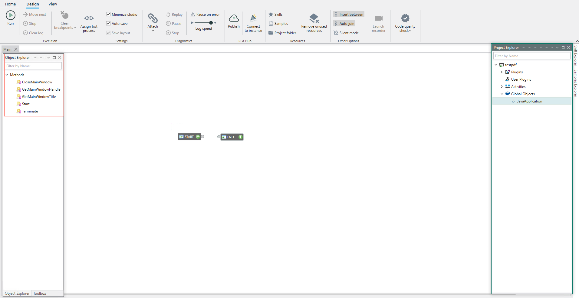 Object Explorer pane.