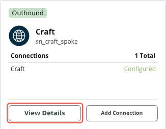 Craft spoke connection template details
