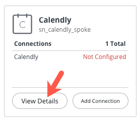 View Details button on Calendly card.