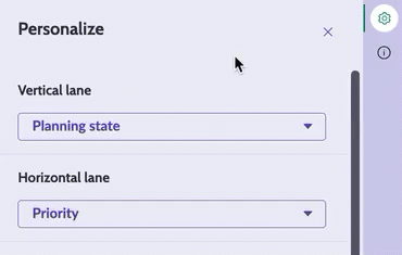 Update the Vertical and Horizontal lane values.