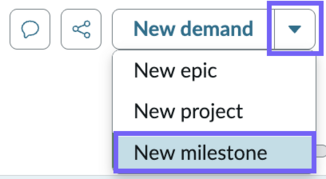 More actions dropdown on the roadmap header.