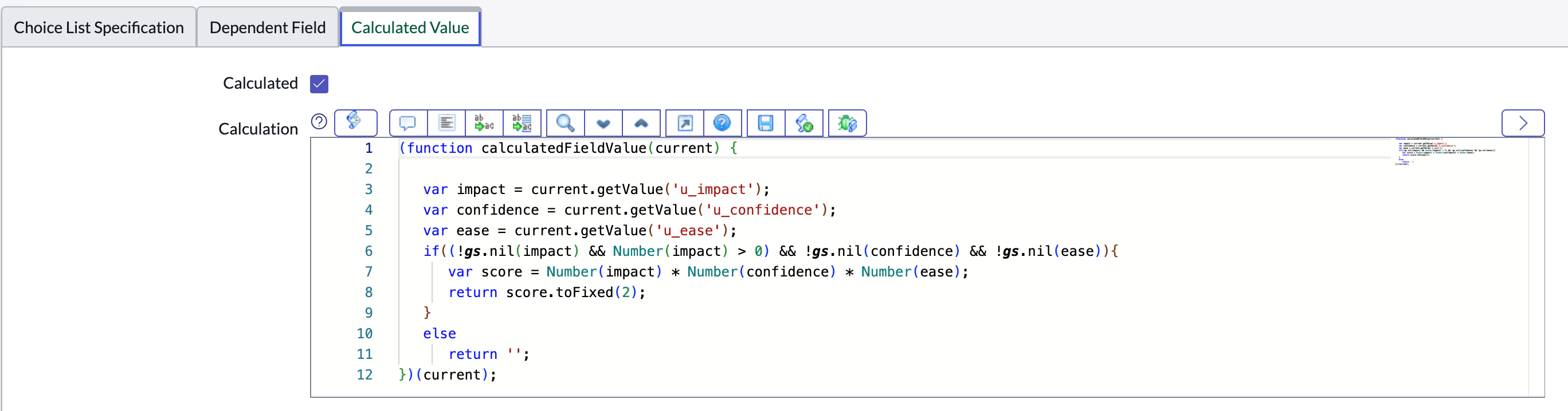 ICE 사용자 지정 프레임워크의 최종 점수 수식입니다.