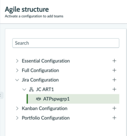 EAP의 Jira 구성을 위한 Agile 구조입니다.