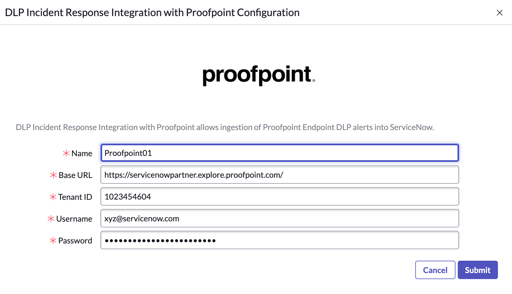 Proofpoint와 DLP 인시던트 응답 통합을 구성합니다.