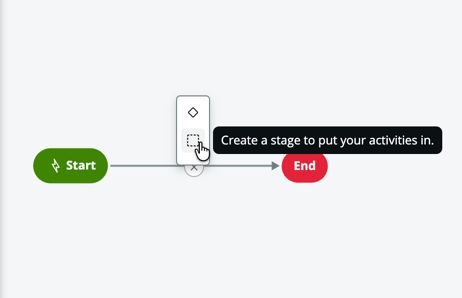 Adding the first stage in the sample playbook.