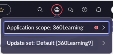 Select the same Application scope as that of the spoke.