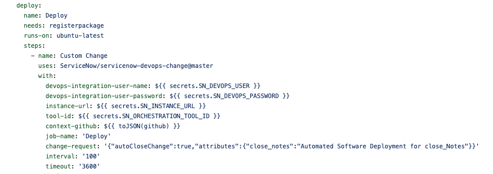 DevOps GitHub change details.