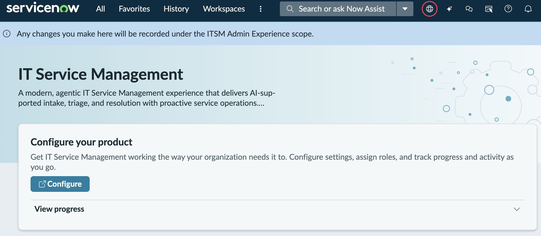 configuring IT Service Management