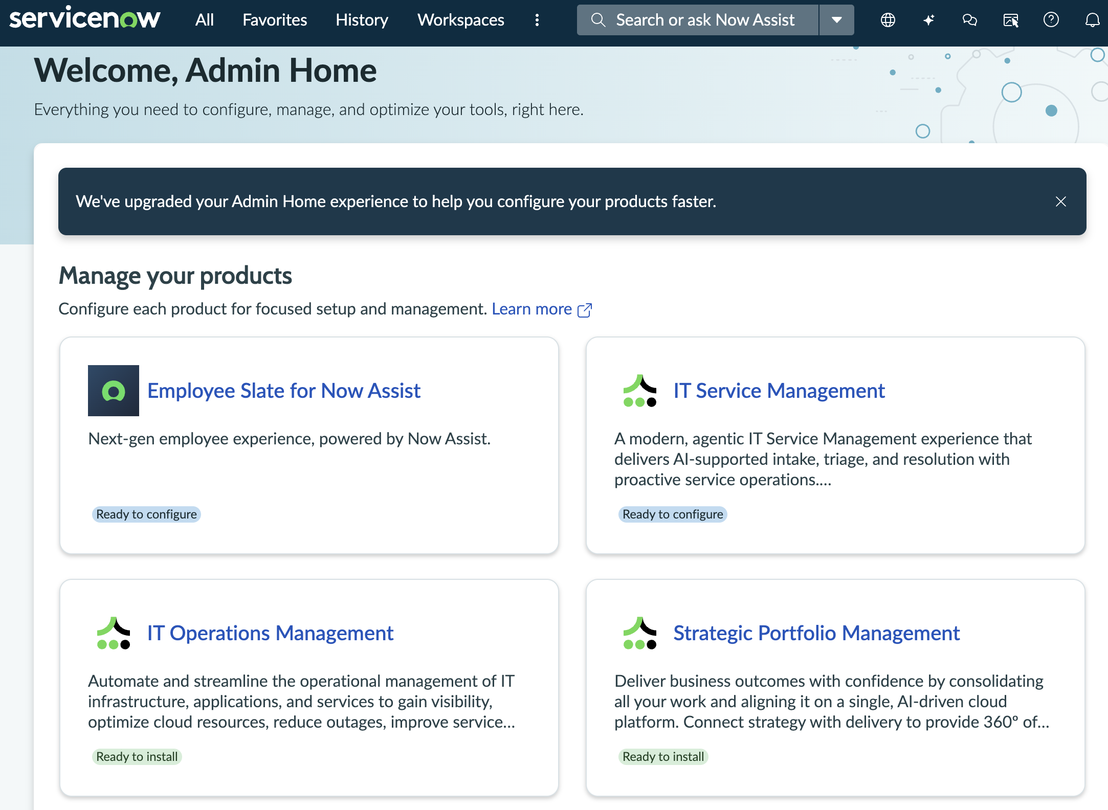 Set up Simplified ITSM application