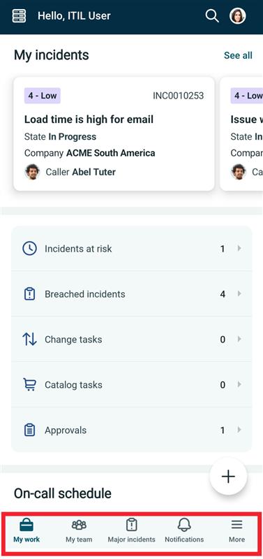 Screenshot for ServiceNow Agent app without deprecated launcher screens