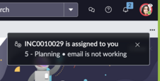 SOW notification alert