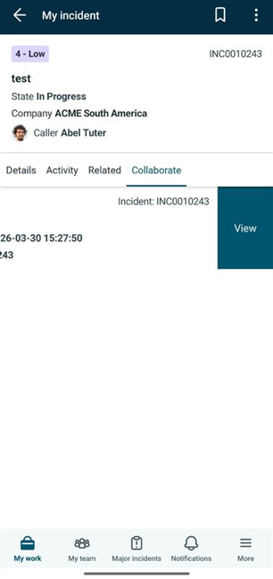 View active collaborations