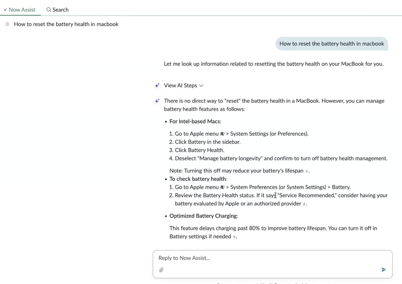 AI-native Employee portal conversation