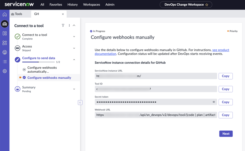 GitHub manually configure webhooks