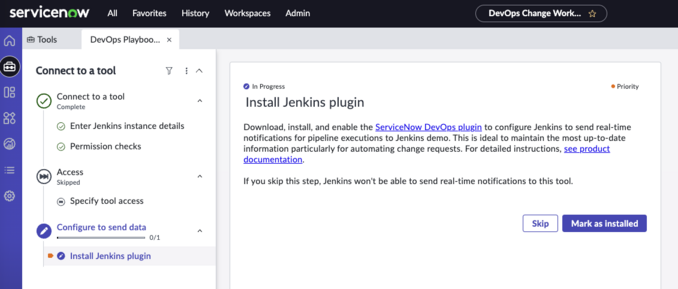 Install Jenkins plugin.