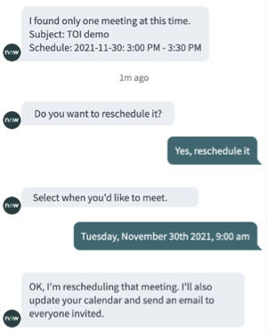 Manage Meetings EXS topic - Rescheduling a meeting.