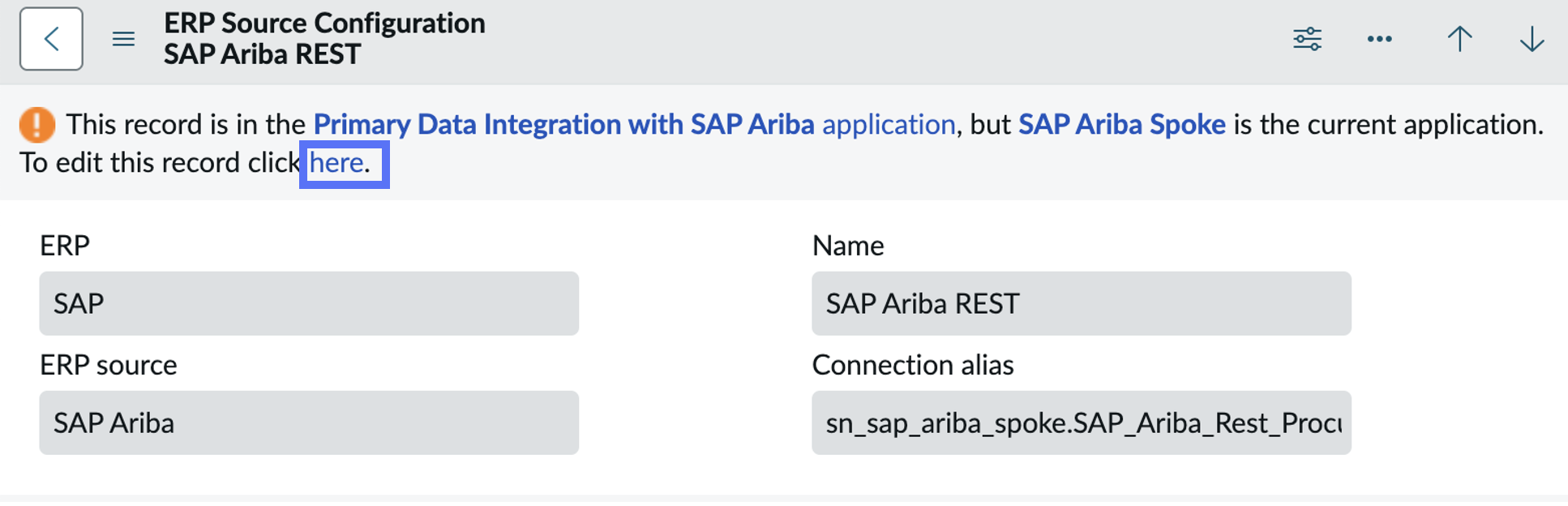 Edit the ERP Source for SAP Ariba