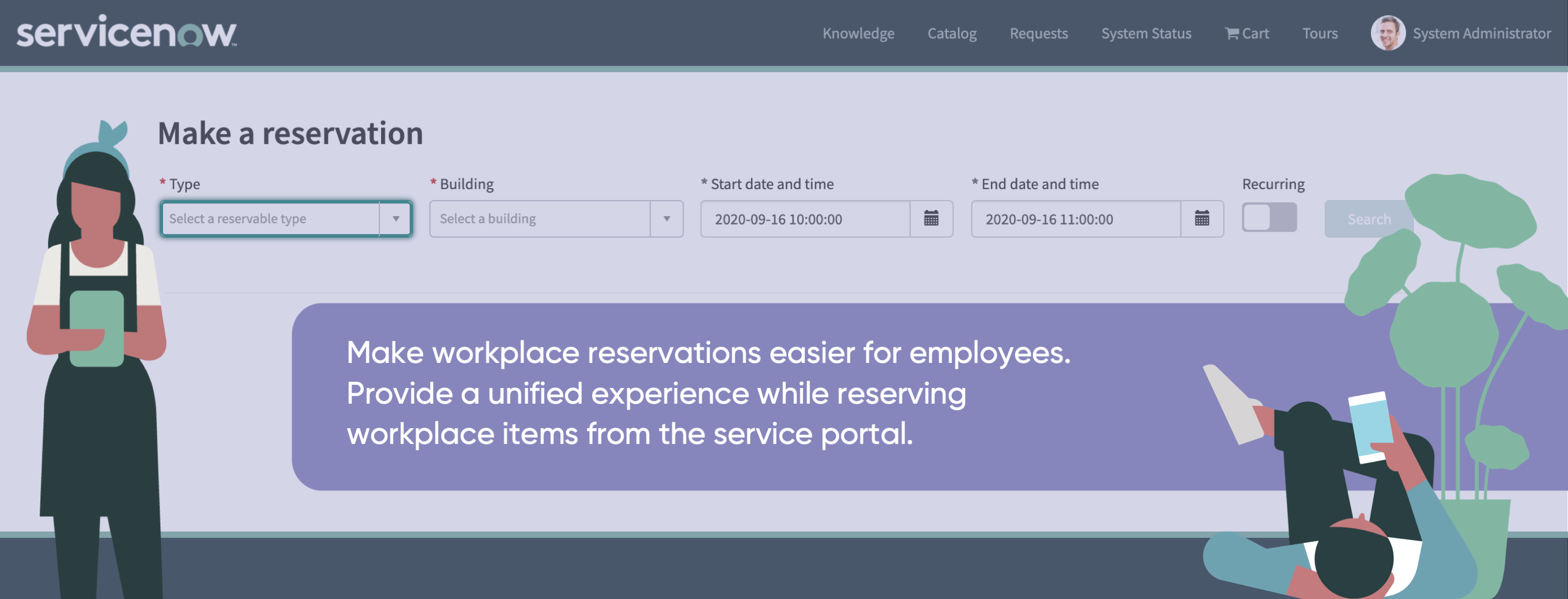Übersicht über Workplace Reservation Management